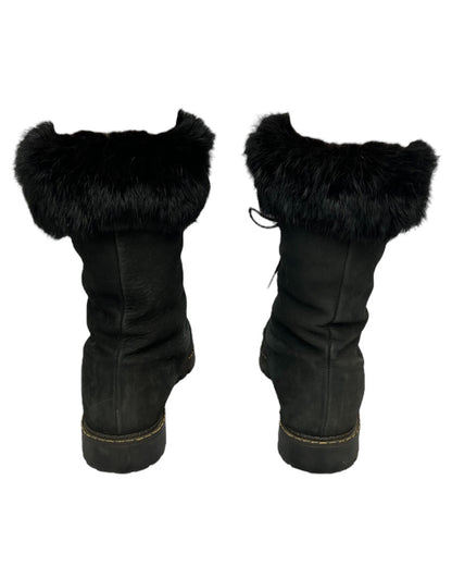 Vintage Furry Ankles Boots