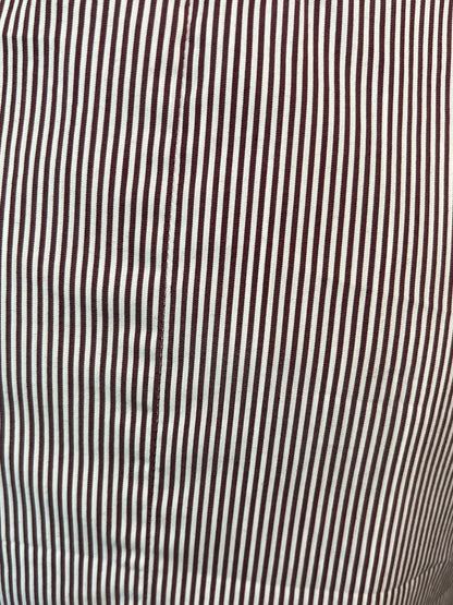 Contemporary Cocoa Stripes Shirt Dress