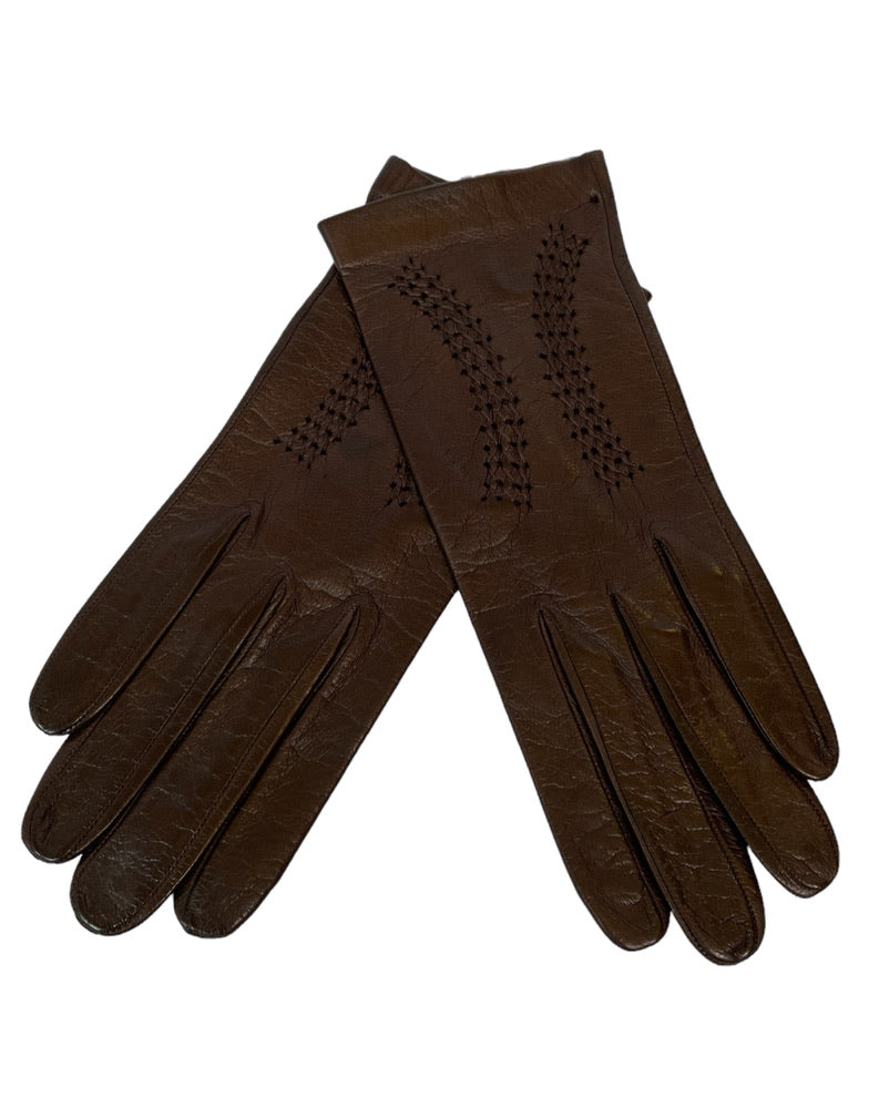 Vintage Chestnut Driving Gloves