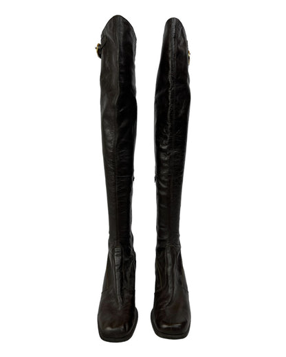 1970s Leather Gogo Boots