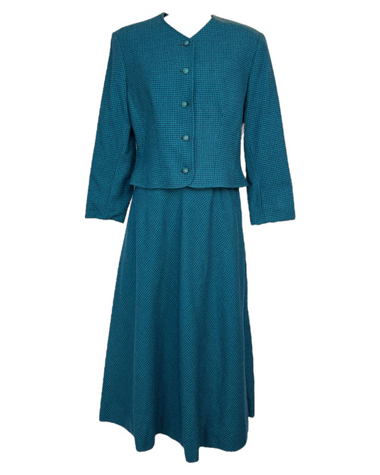 Vintage Teal Me this Isn't the Perfect Skirt Suit