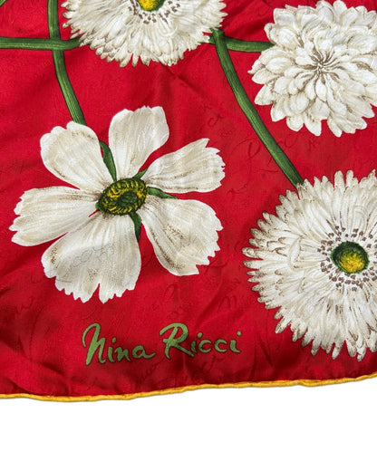 Vintage Nina Ricci Floral Scarf