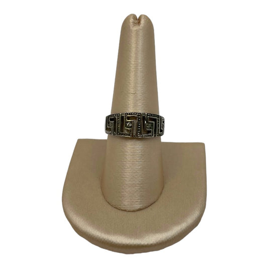 Greek Key Silver Ring