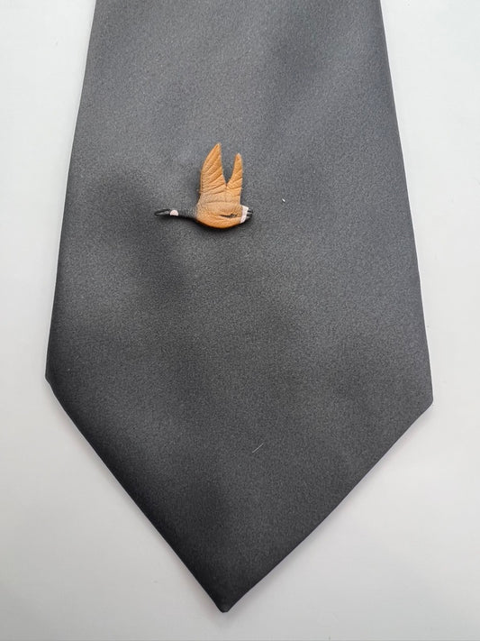 Vintage Leather Goose Tie Pin