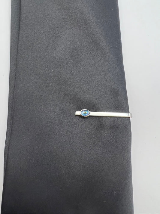 Vintage Blue Stone Tie Clip