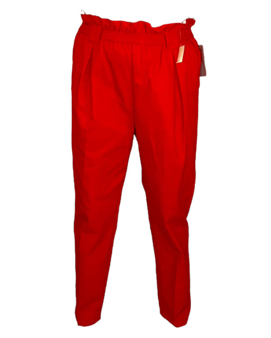 1980s Red Paper Bag Pants