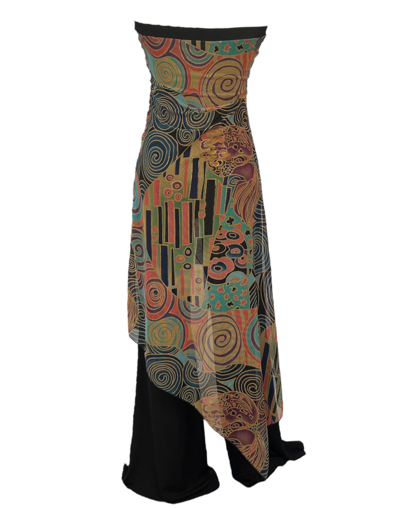 Y2K Caché Party Print Jumpsuit