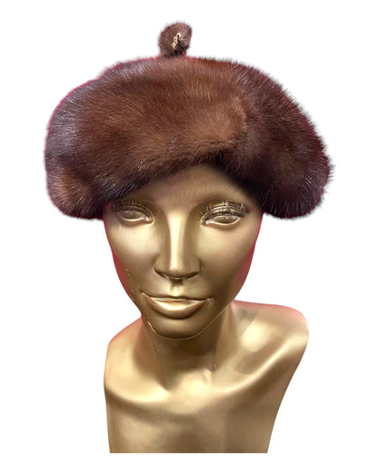 Vintage Furry Acorn Hat
