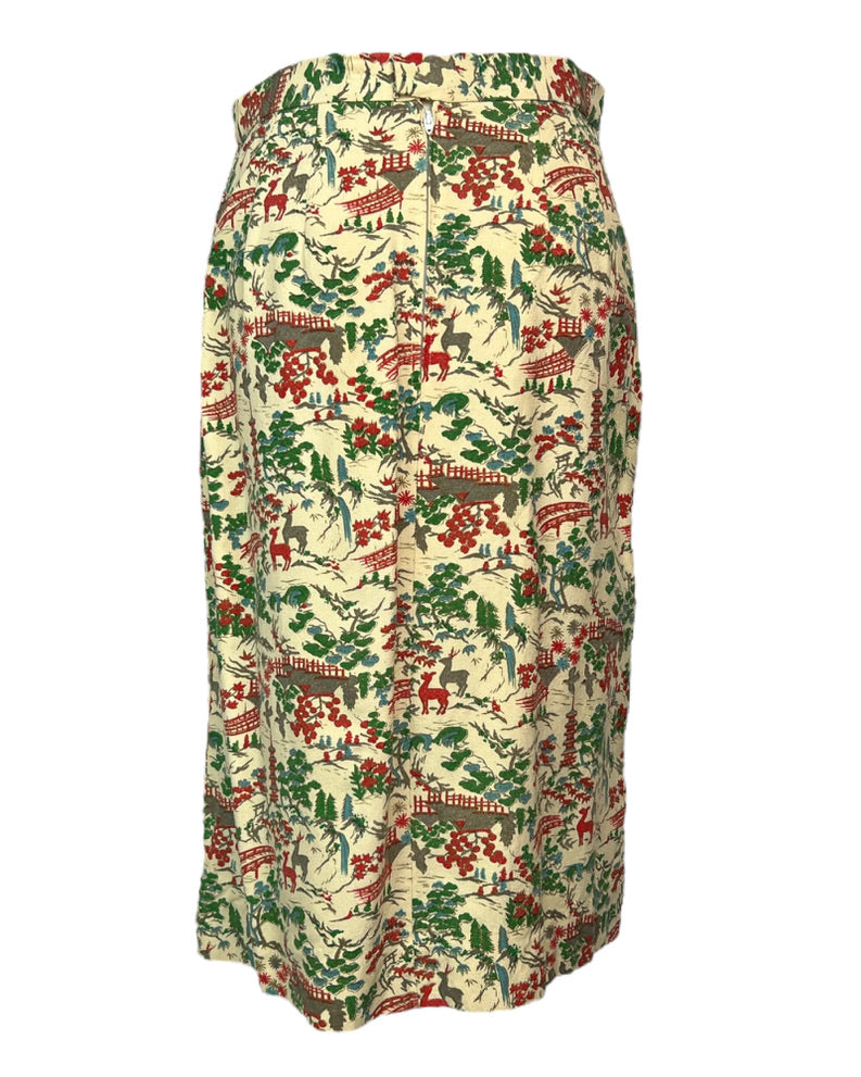 Vintage Dear Bonsais Skirt