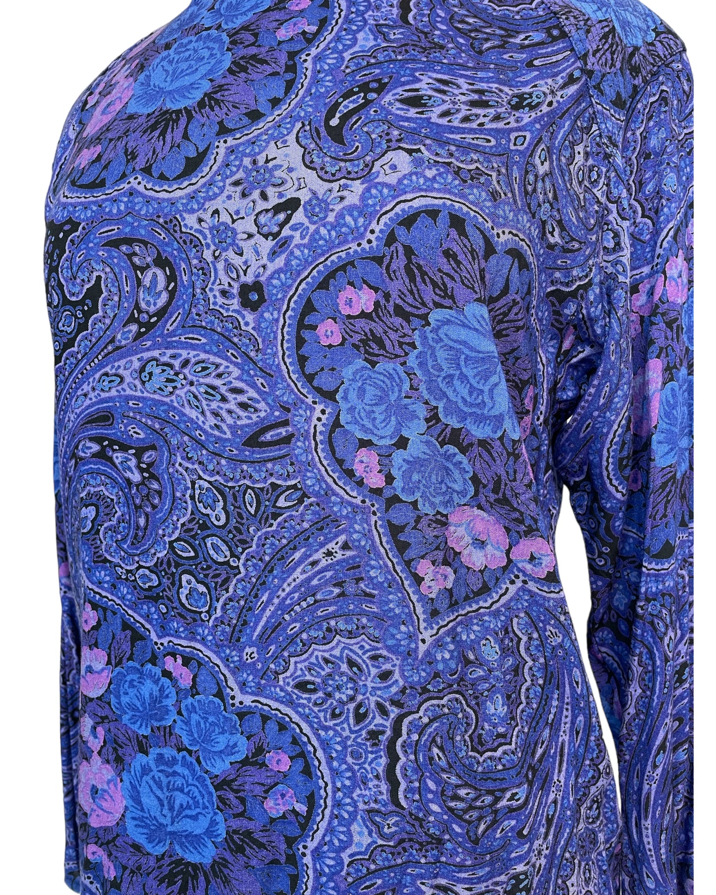 Vintage Purple Paisley Shirt