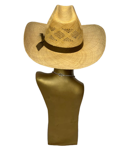 Vintage Straw Cowboy Hat