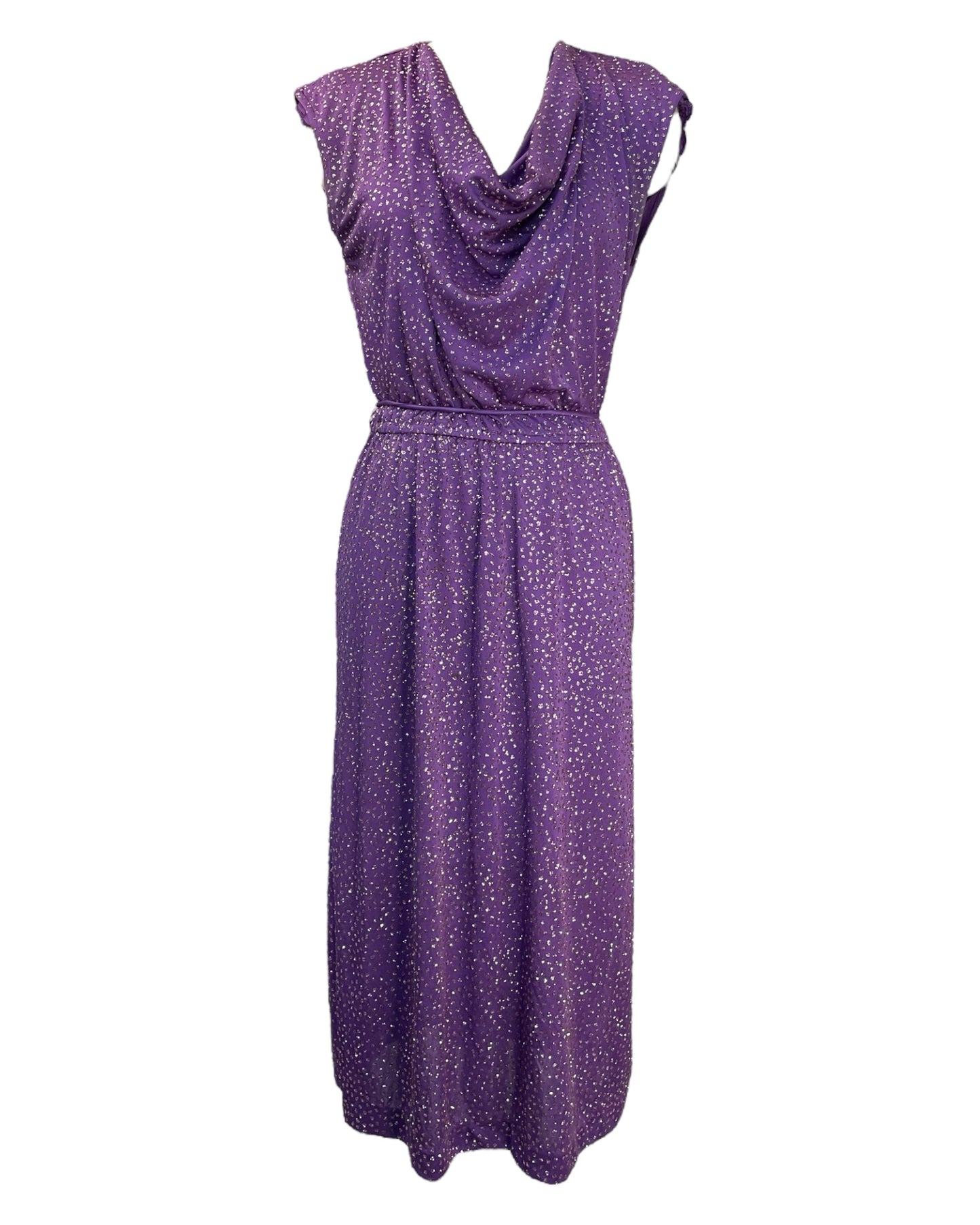 1970's Purple Disco Queen Dress