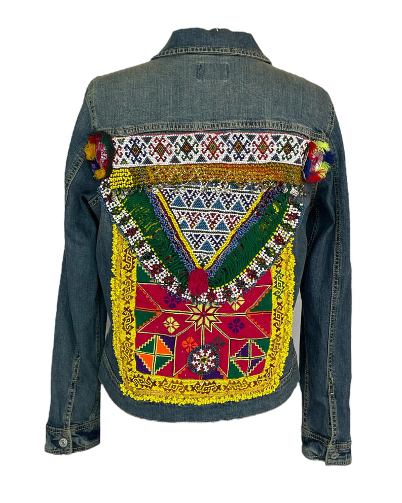 Vintage Beads Galore Denim Jacket