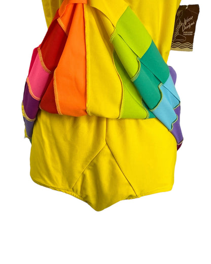 1960s Rainbow Skirt Swimsuit
