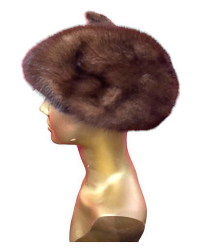 Vintage Furry Acorn Hat