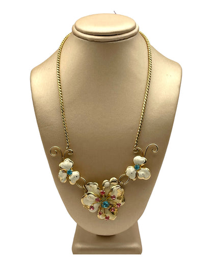 Vintage Spring Floral Necklace