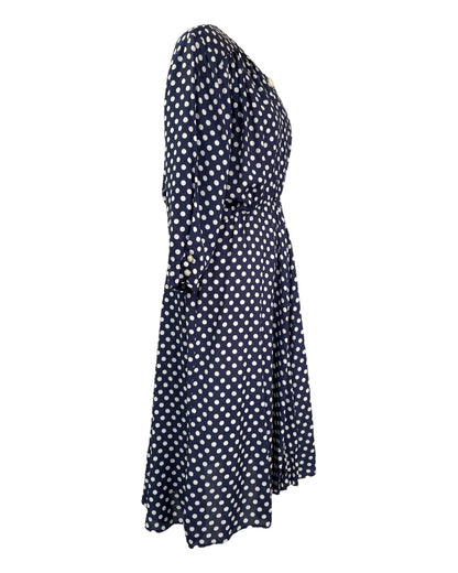 1980's Simple Polka Dot Dress