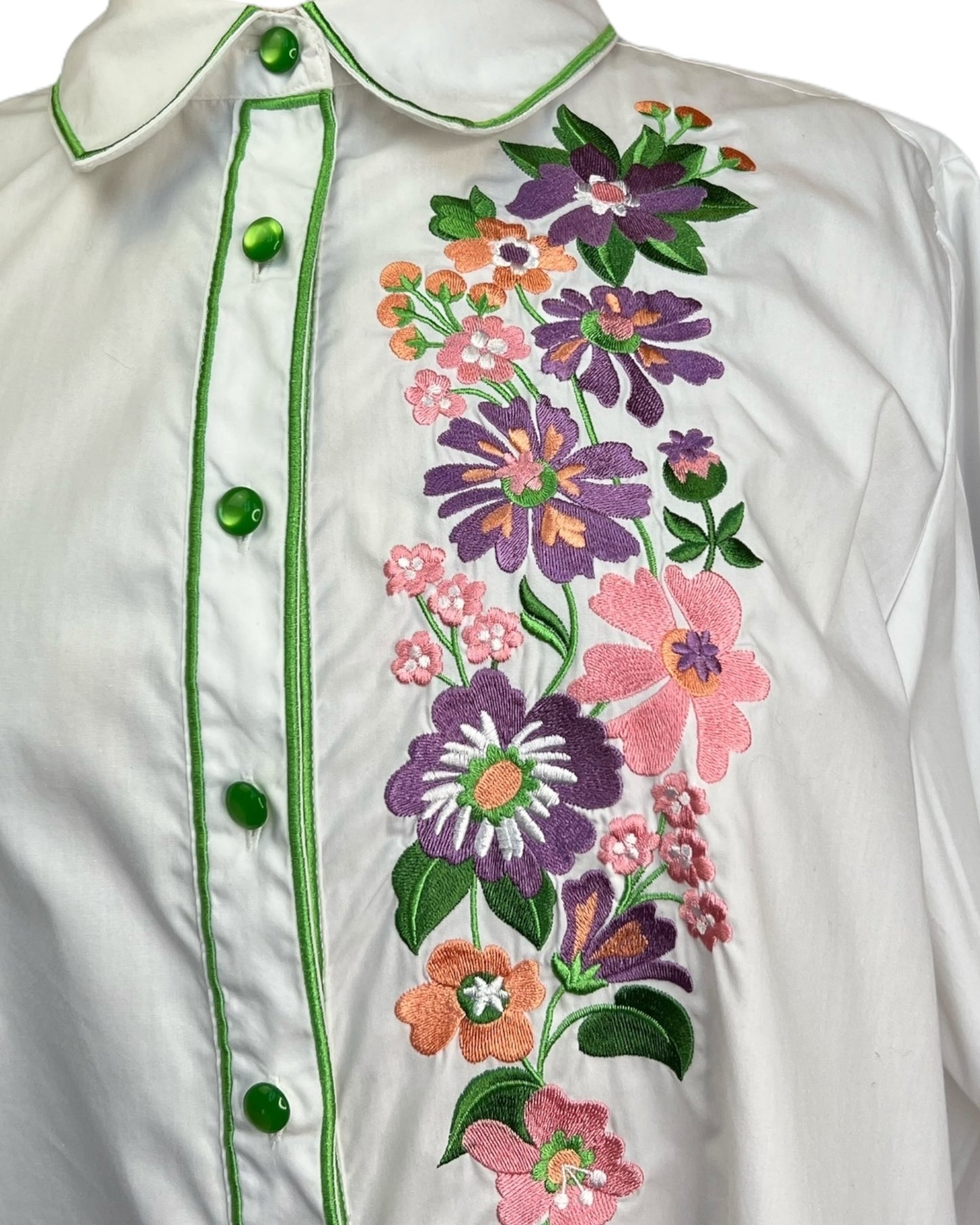 1980s Mackie Florals Button Down*