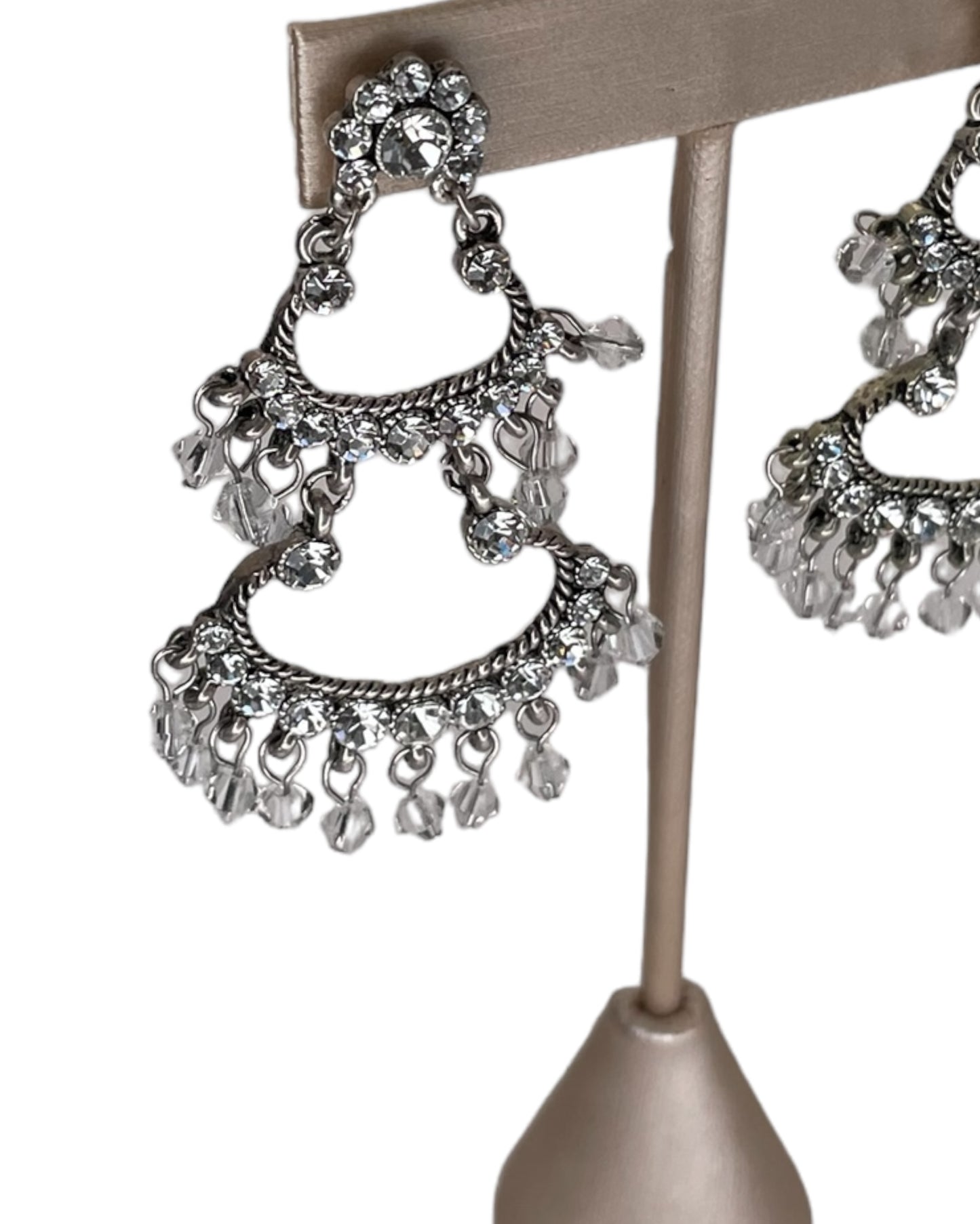 Vintage Sparkly Chandelier Earrings
