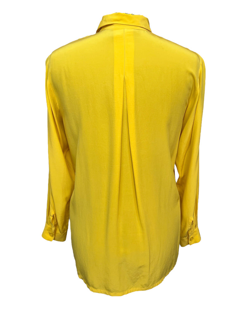 Vintage Lemon Silk Shirt