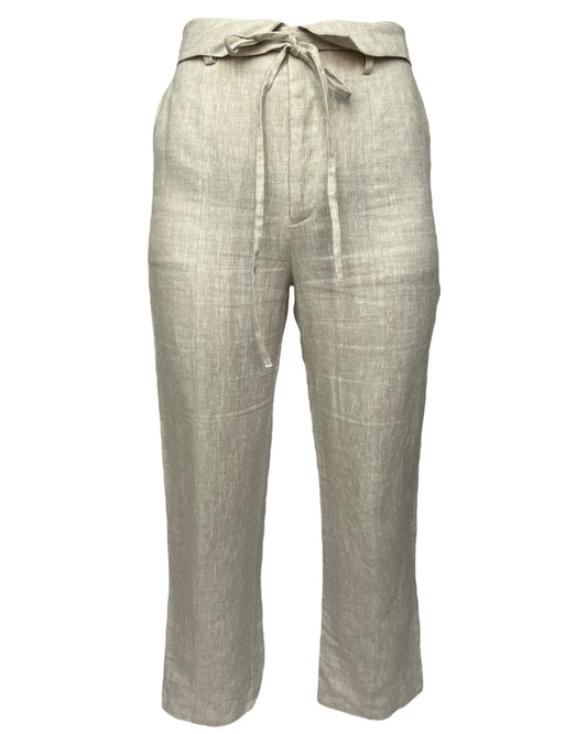 Contemporary Collared Linen Pants
