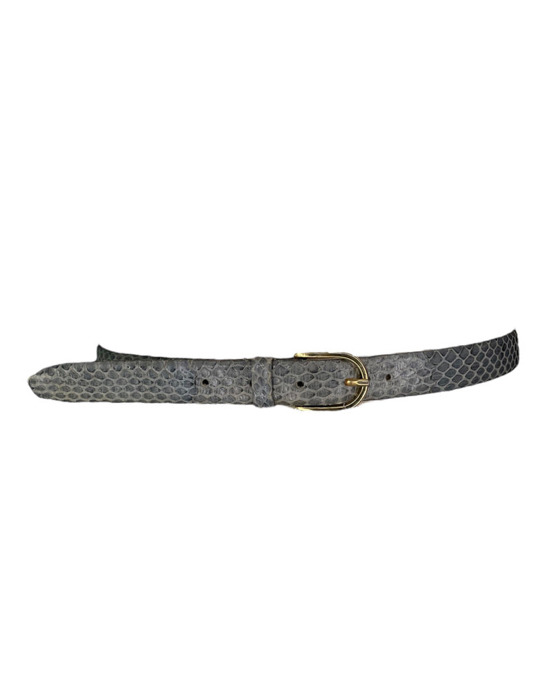Vintage Grey Snakeskin Belt