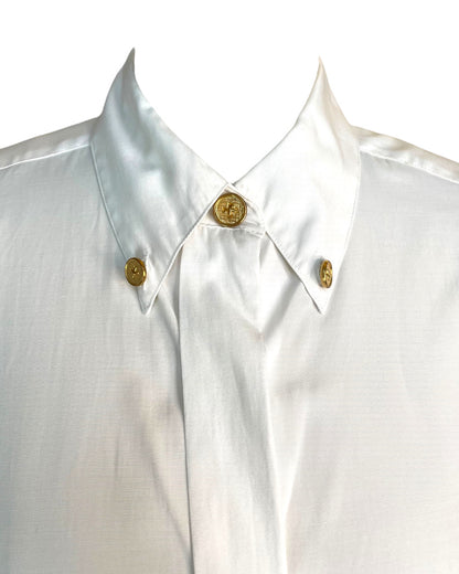 Vintage A Hint of Gold Button Down Shirt