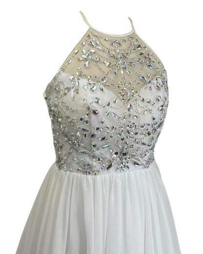 2000s Sparkly White Dress*