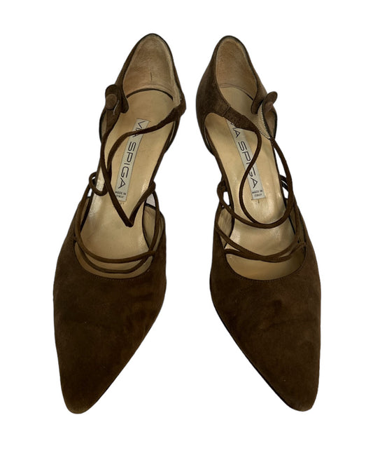 Vintage Brown Ballerina Shoes