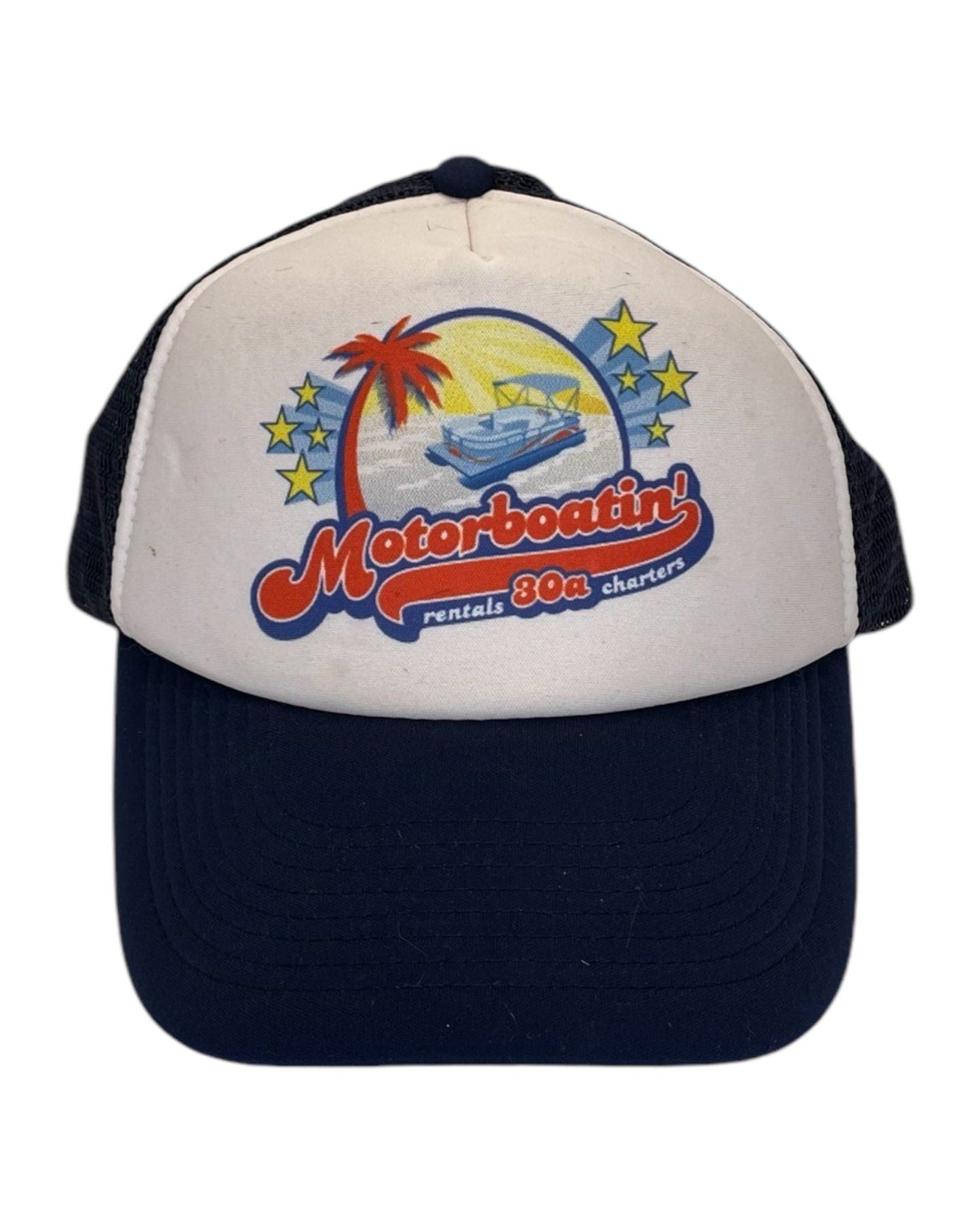 Contemporary Motorboat Trucker Hat