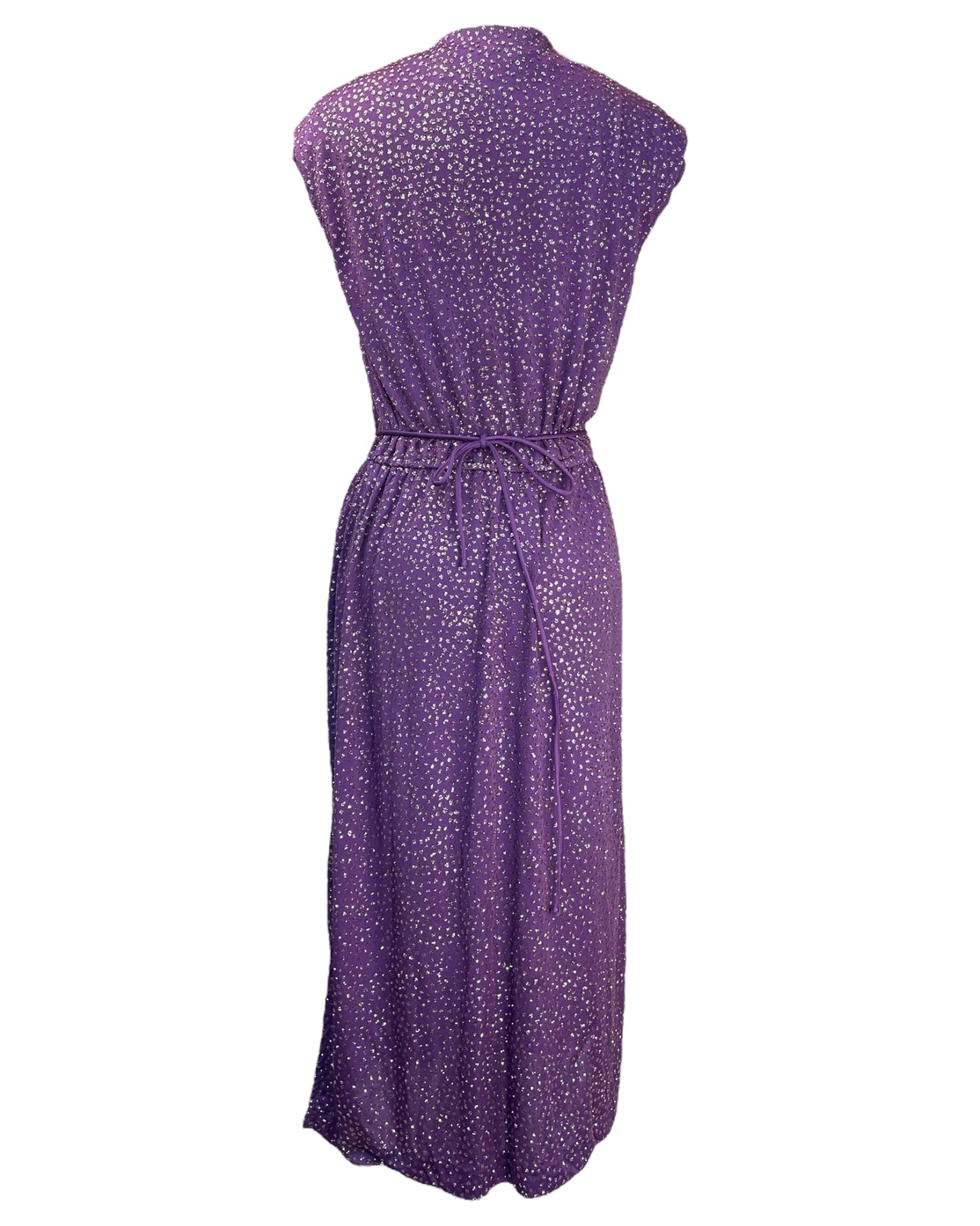 1970's Purple Disco Queen Dress