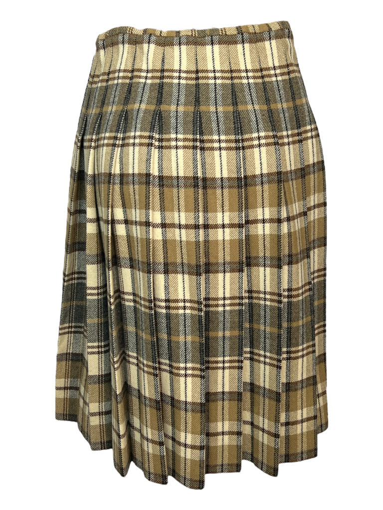 Vintage Neutral Kilt Skirt