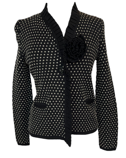 Contemporary Armani Knit Polka Dot Blazer