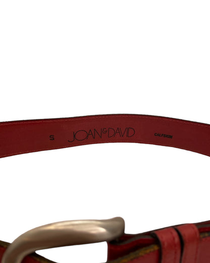 1990s Red Leather Belt