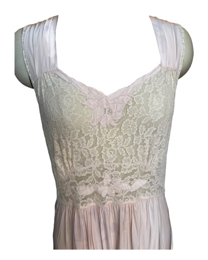 Vintage Pink Blossom Nightgown*