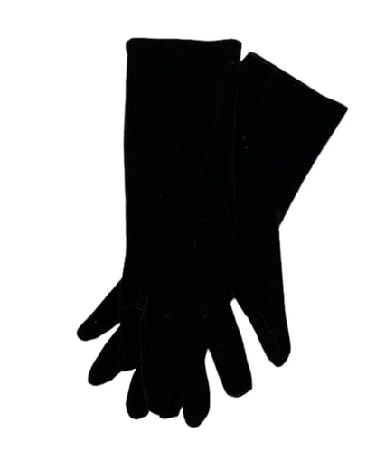 Vintage Midnight Velvet Gloves