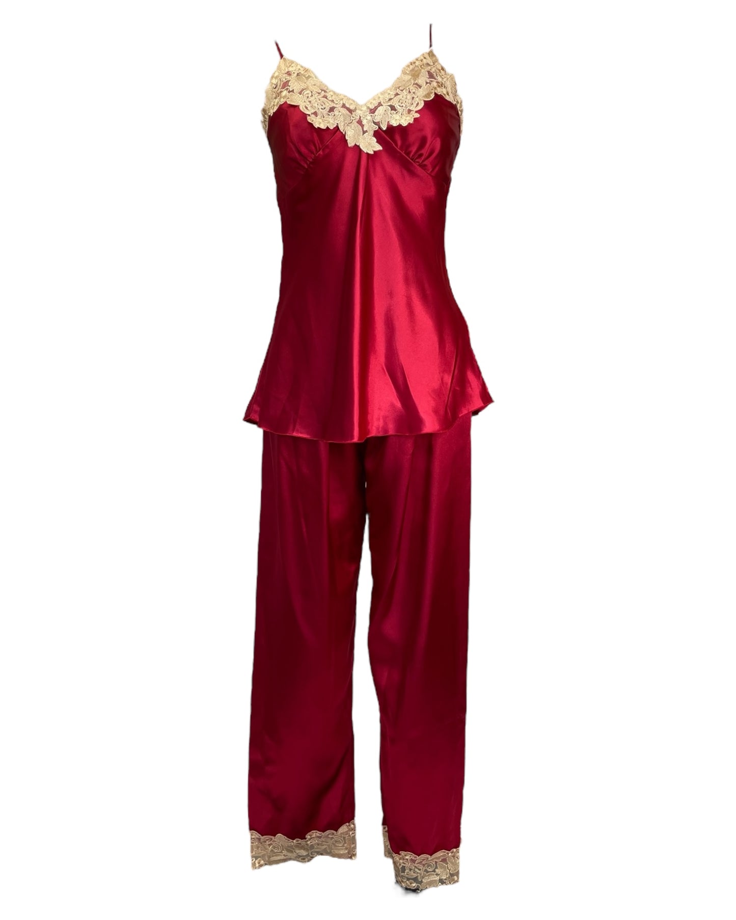 Y2K Cherry Red Pajama Set