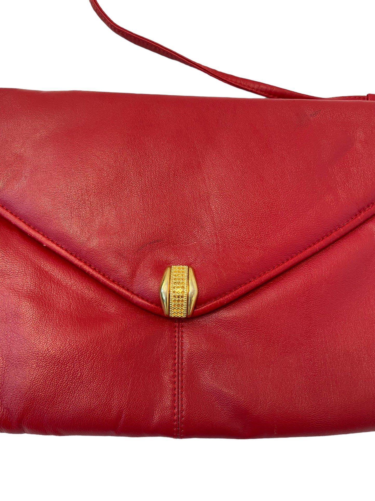 1980s Scarlet Envy Clutch