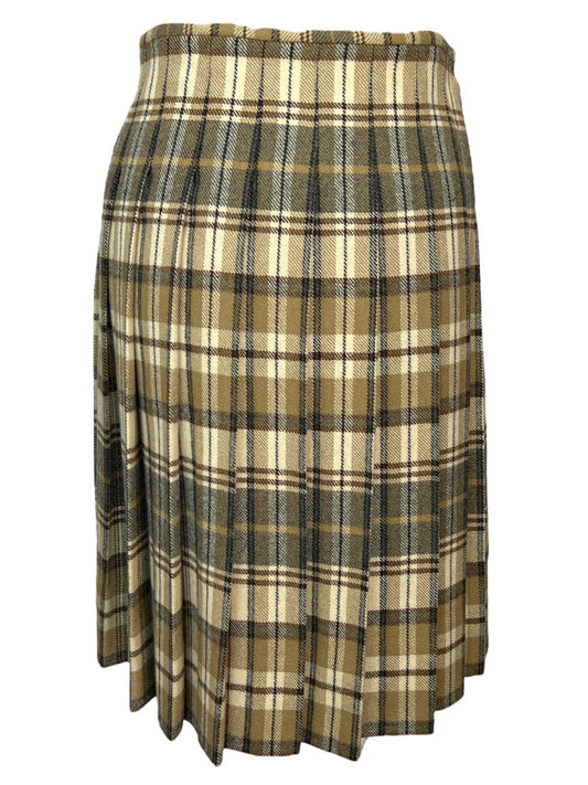 Vintage Neutral Kilt Skirt