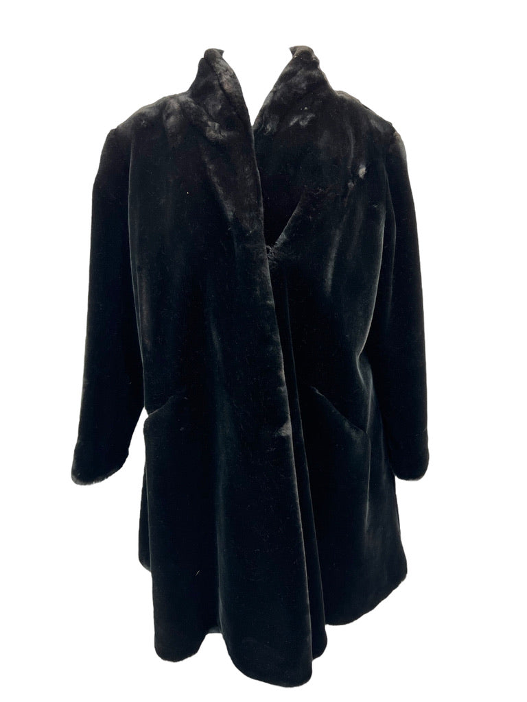 Vintage Black Bear Coat