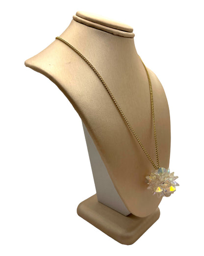 Vintage Sparkly Flower Necklace