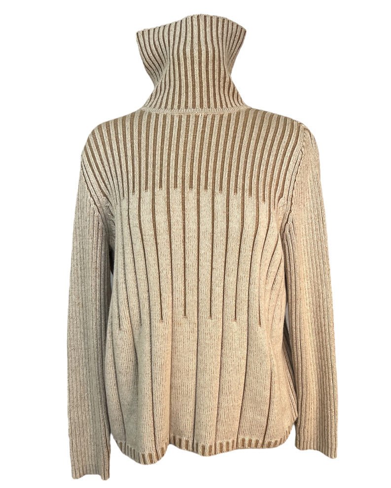 Vintage Ribbed Turtleneck Sweater