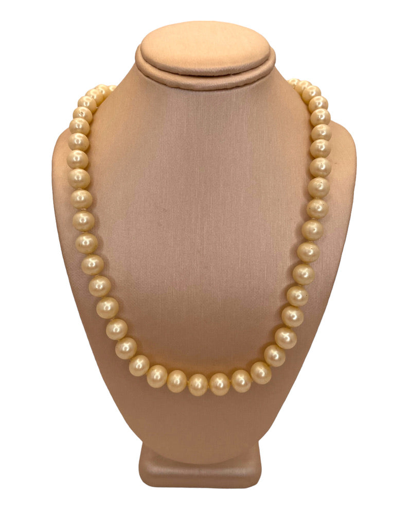 Vintage Twin Flame Pearl Necklace