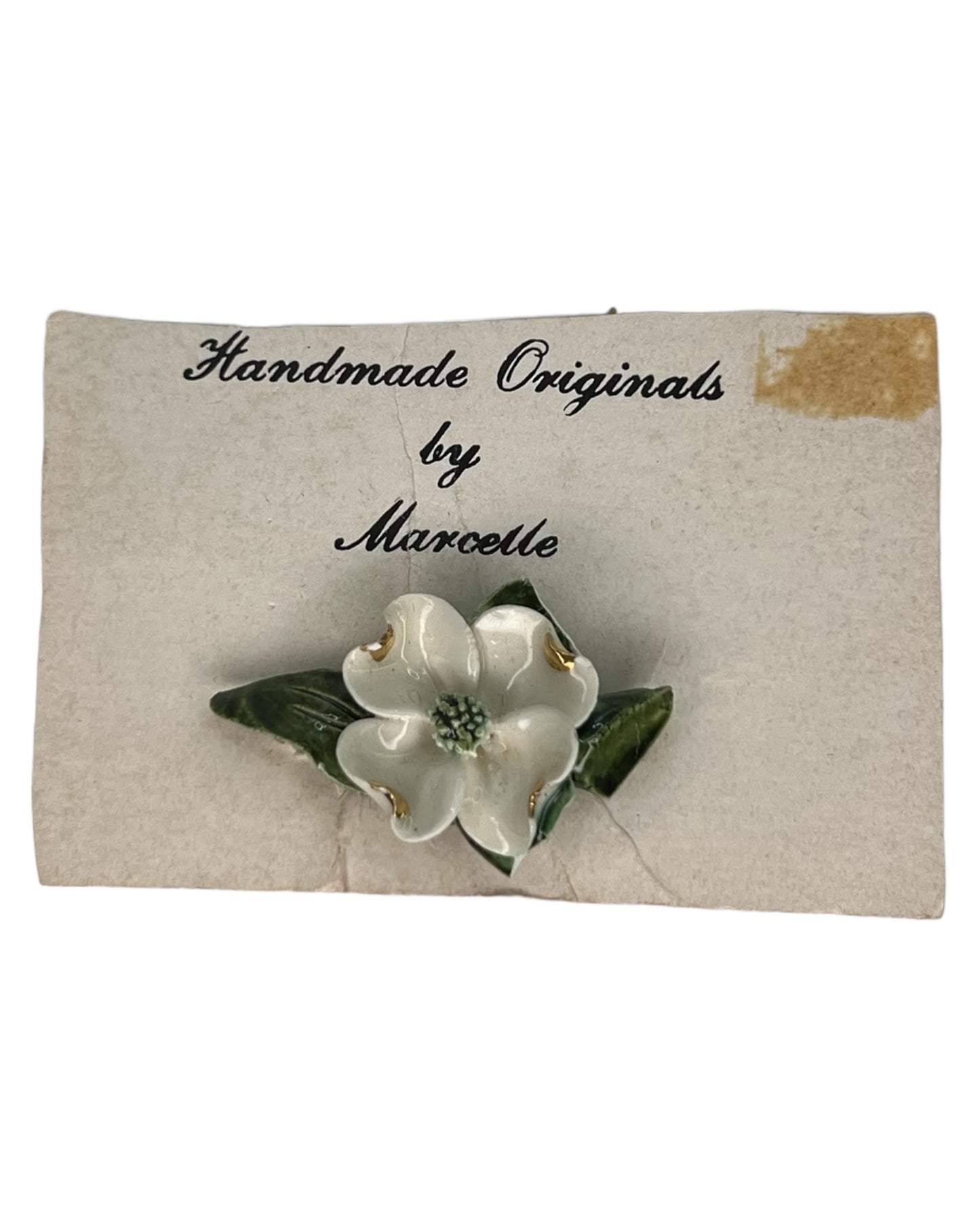 Vintage Handmade Flower Pin