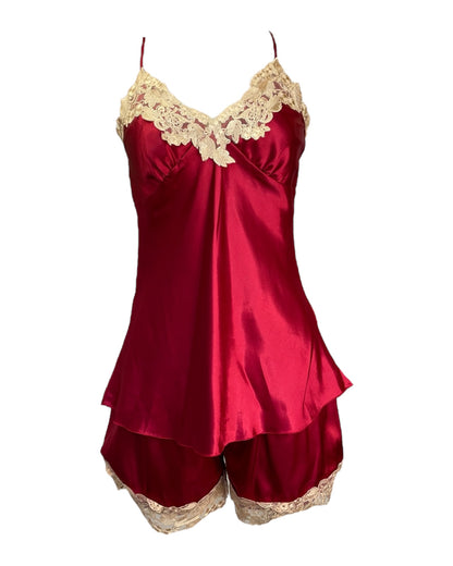 Y2K Cherry Red Pajama Set