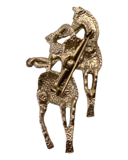 Vintage Horse Girl Pin