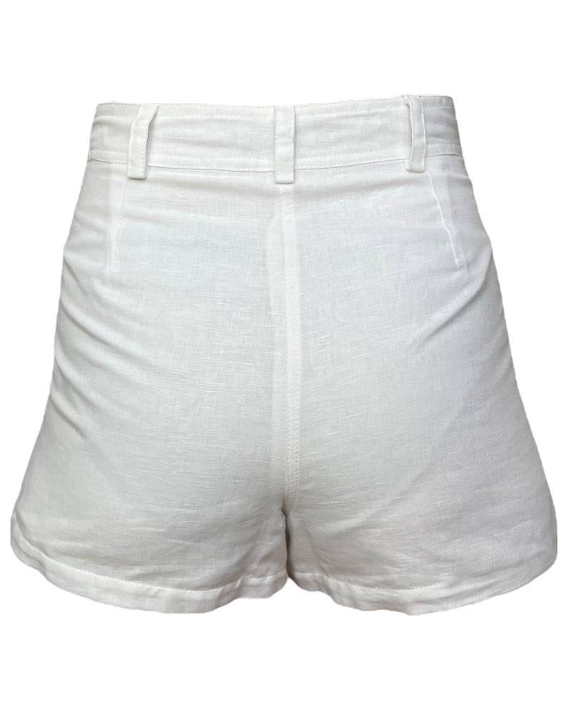 Contemporary Linen Hot Shorts