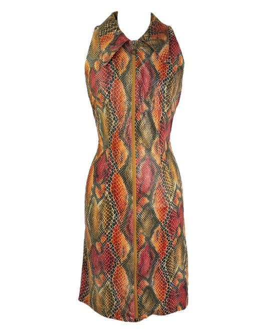 1970s Scaly Serpent Dress