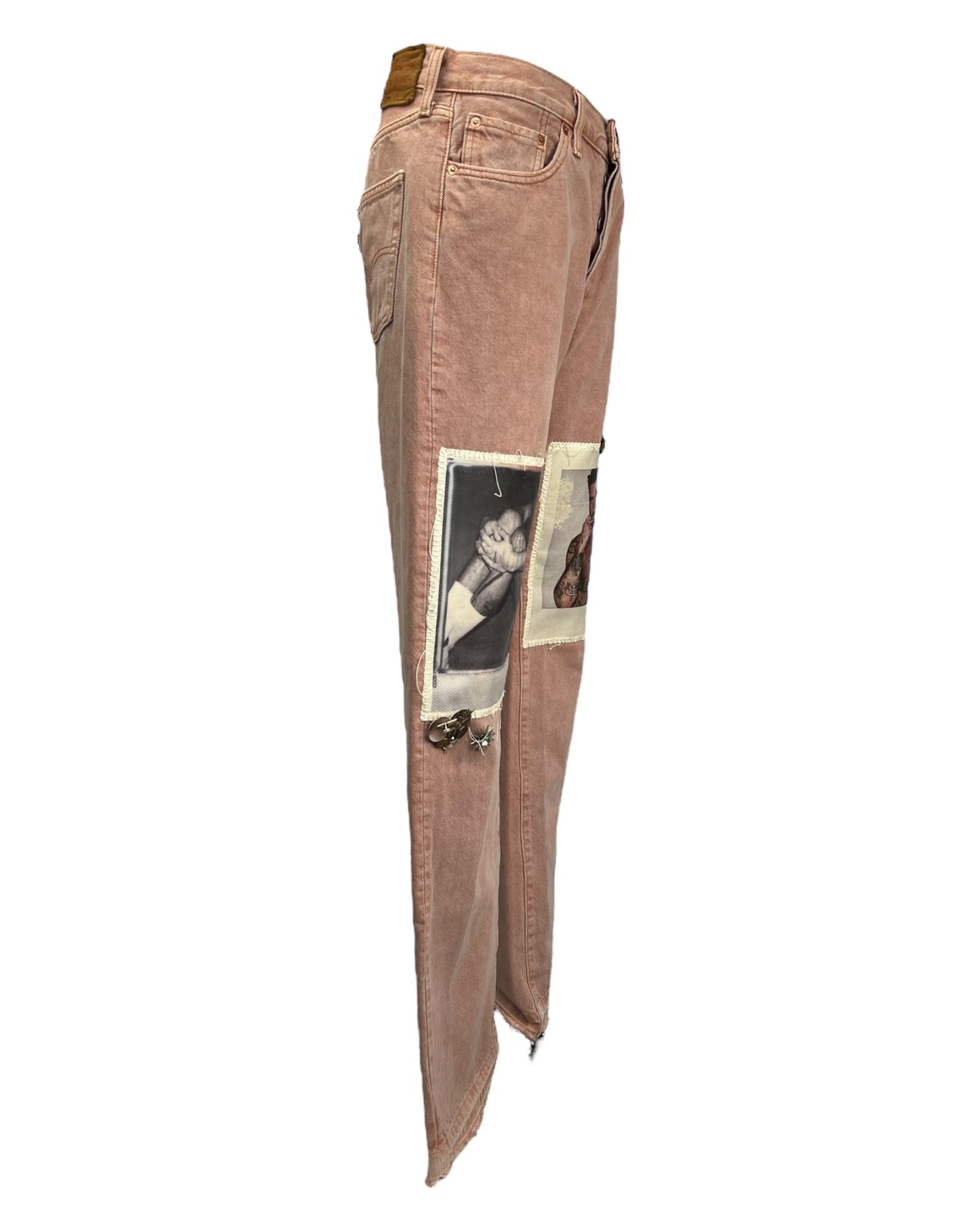 501 90s Nude Man Patched Jeans