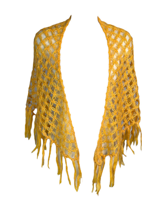 Vintage Crochet Sunshine Scarf